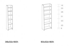 Olympia shelving dimensions